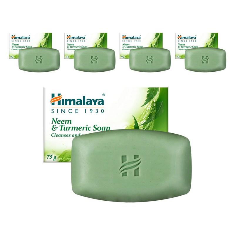 Himalaya Protecting Neem and Turmeric Soap, 75g, 5 Pcs