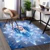 3D-gedruckter Elsa, Frozen, Schneeflocke Anti-Rutsch-Teppich - Maschinenwaschbarer Büroteppich für Wohnzimmer, Schlafzimmer, Büro - Mehrere Größen