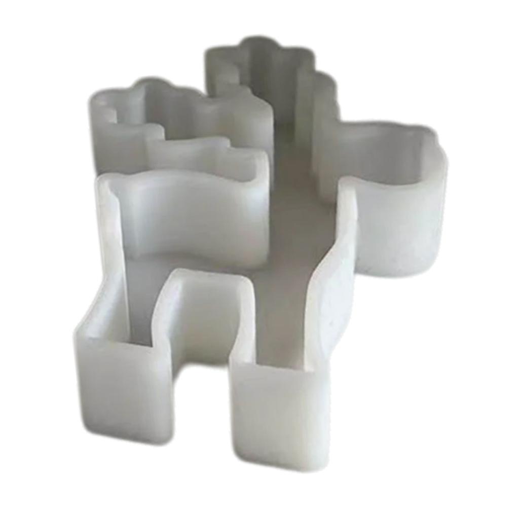 Jul Elg Silikonformer Jul Elg Lysformer for å Lage Lys Såpe Gipsdekorasjoner Julegave