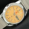 ВИНТАЖНЫЕ ОТРЕМОНТИРОВАННЫЕ МУЖСКИЕ АВТОМАТИЧЕСКИЕ ЧАСЫ SEIKO 5 ЯПОНИЯ КРЕМОВЫЙ ЦИФЕРБЛАТ a446423-1