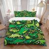 3Pcs Dinosaur Pattern Printed Bedding Set, Breathable And Soft,(Includes 1 Duvet Cover And 2 Pillowcases, Quilt Not Included) Yy250815196
