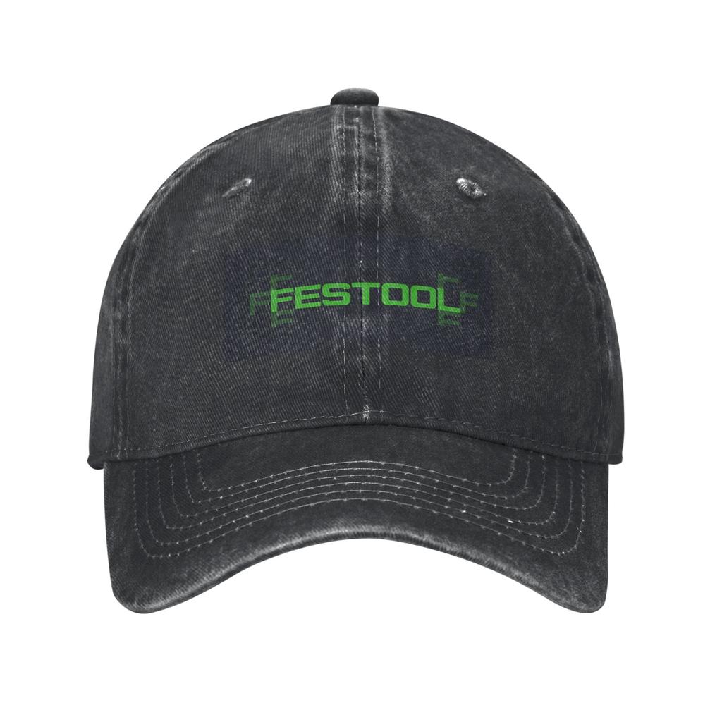 Festool Powertool Denim Fabric Cap Casual Baseball Caps Adjustable Hat Summer Unisex Baseball Hats