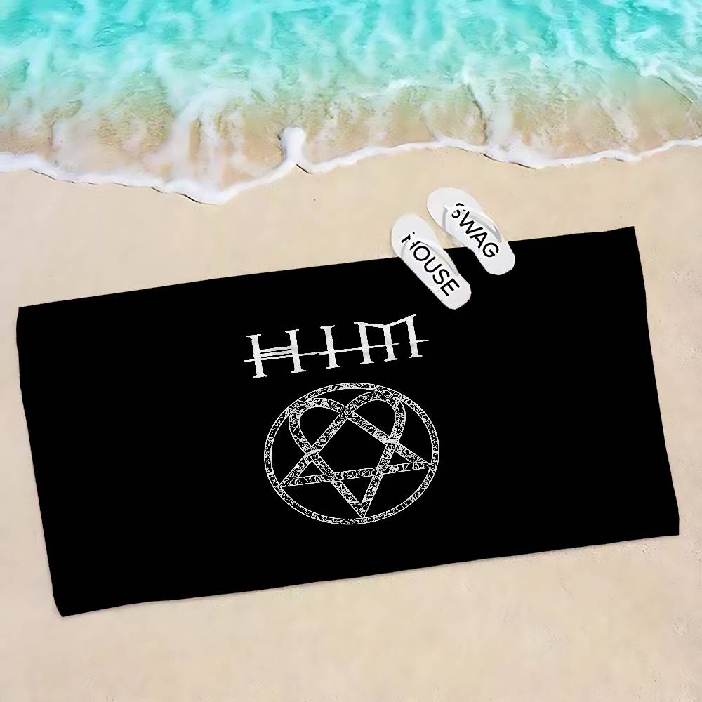 Classic Rock Band H-Him Microfiber Blanket Quick Drying Beach Towels Oversized Printing Super Absorbent Pool Towel Blanket