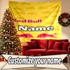 Arazzo Personalizzato con Nome Stampa Red Bull Racing, Decorazione Murale, Camera da Letto, Stanza Universitaria, Appartamento, Soggiorno, Sfondo per Feste, Regalo di Compleanno