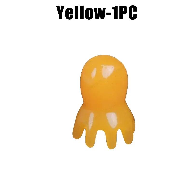 Resin Octopus Massage Comb Head Meridian Scraping Scalp Massage Brush Acupuncture SPA Gua Sha Massage Comb Fatigue Relief Massag