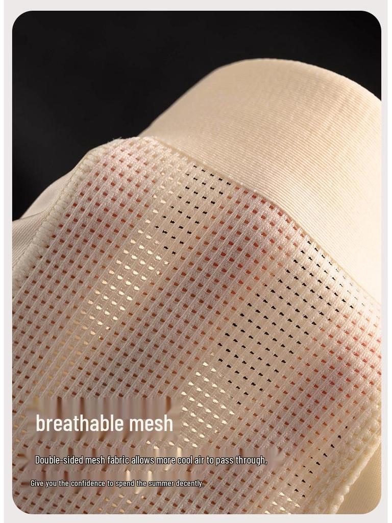 Saténové chladivé pánské bezešvé spodní prádlo se středním pasem z ledového hedvábí - Prodyšné a antibakteriální