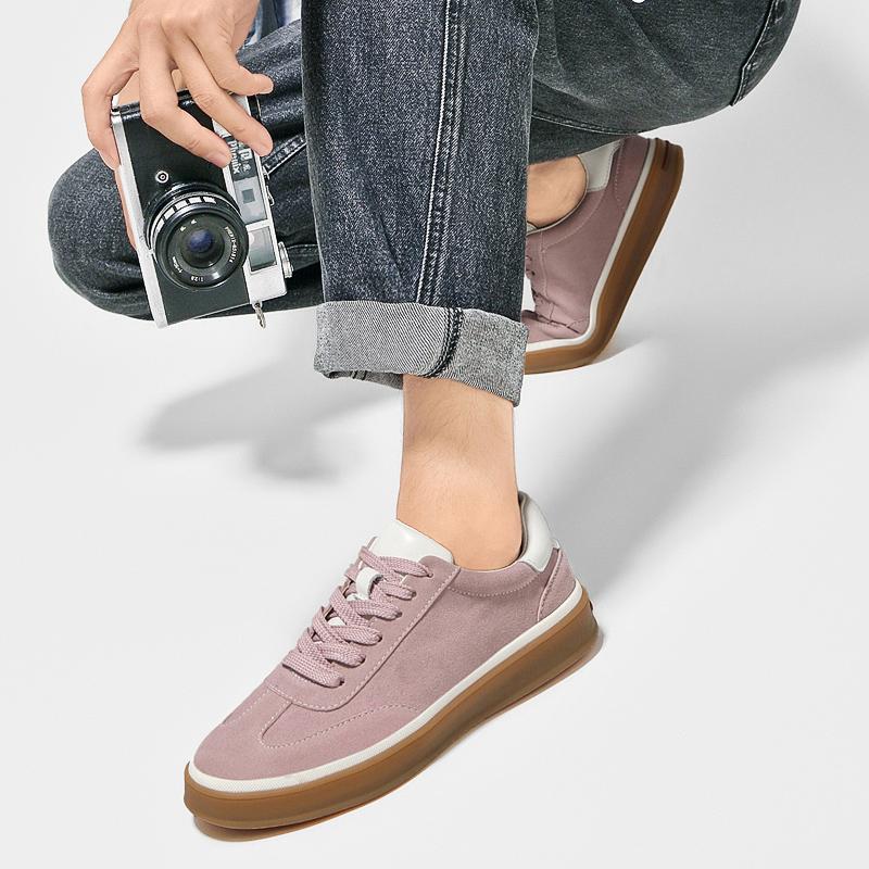 Fashion Classic Retro Style Cow Suede Men's Casual Board Shoes Brand Comfort Travel Commuting Shoes Quality Sole Anti Slip Sports Shoes