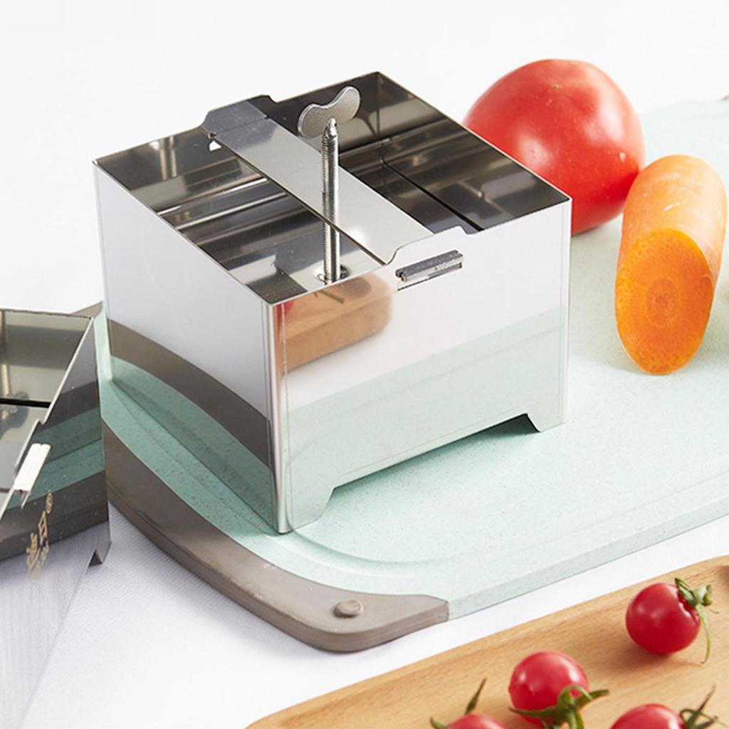 DIY Stainless Steel Tofus Press Mould Homemade TofuMold Soybean Curd Tofus Making Mold Kitchen Cooking Tool Set