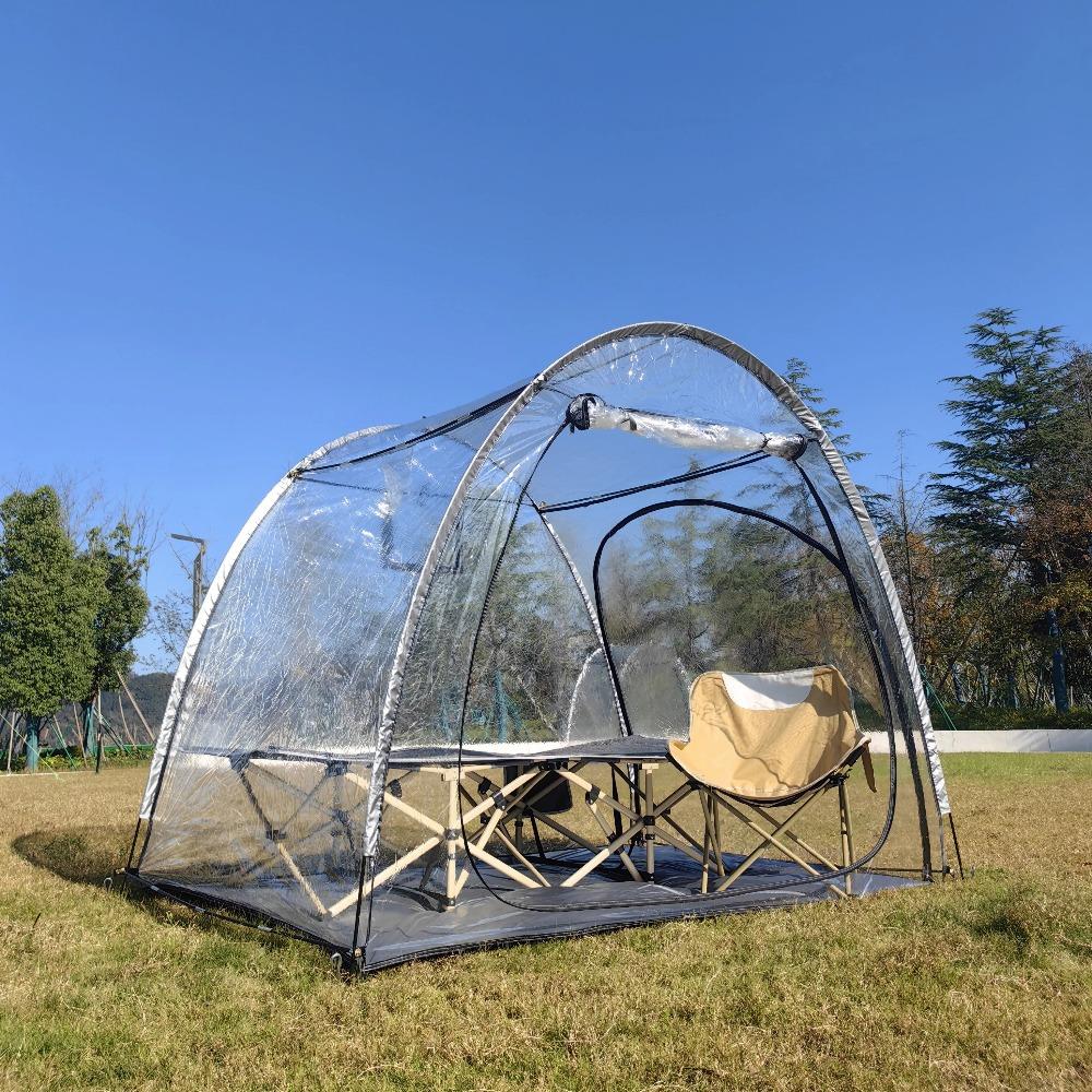 Bubble Tent - Transparent Igloo Tent - 2-3 Person Screen House for Patios - Large Oversize Weather Proof Pod - Cold Protection