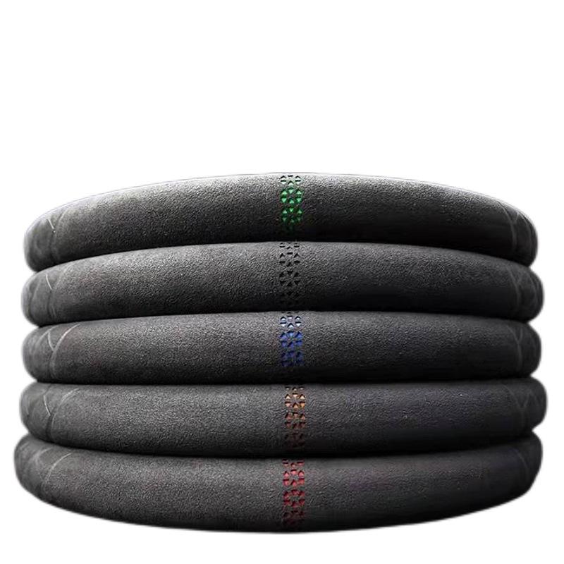 Four-Season Ultra-Thin Suede D-Shaped, Non-Slip, Breathable Steering Wheel Cover