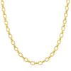 New Personalized Stainless Steel Plain Ring Oval Chain Necklace Cuban Neck Chain Girls Jewelry
