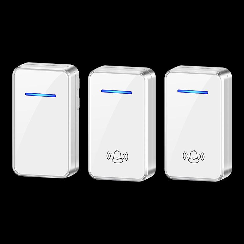 Wireless Doorbell with Digital Music for Smart Homes – Remote Control & Elderly Caller, European Standard, Dual Function.