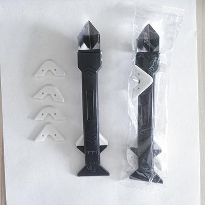 Double Head Metal Scraper Glass Glue Scraper Edge Trimming Removal Silicone Manual Seam Tool Scraper