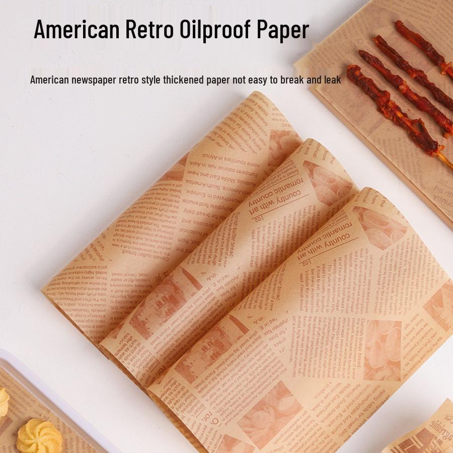 Amerikan Yağ Geçirmez Kağıt: Kızarmış Atıştırmalık Bariyeri ve İngiliz Gazetesi Tarzı Masa Örtüsü