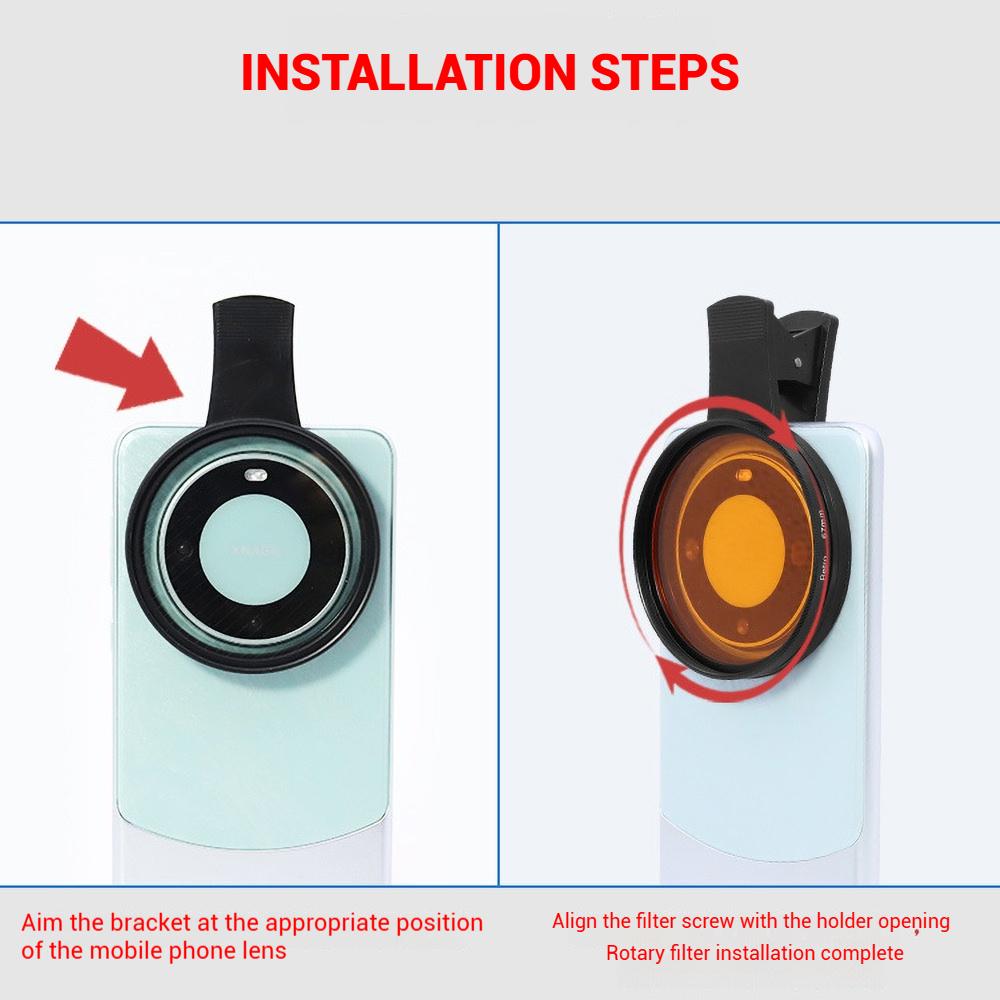 52MM Cpl Universal lens Digital Filter Lens Protector For Smartphone Lens Circular Polarizing Filter Compatible Any Phone Camera