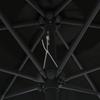 Aluminum Mast Sun Umbrella 270 X 246 Cm Black