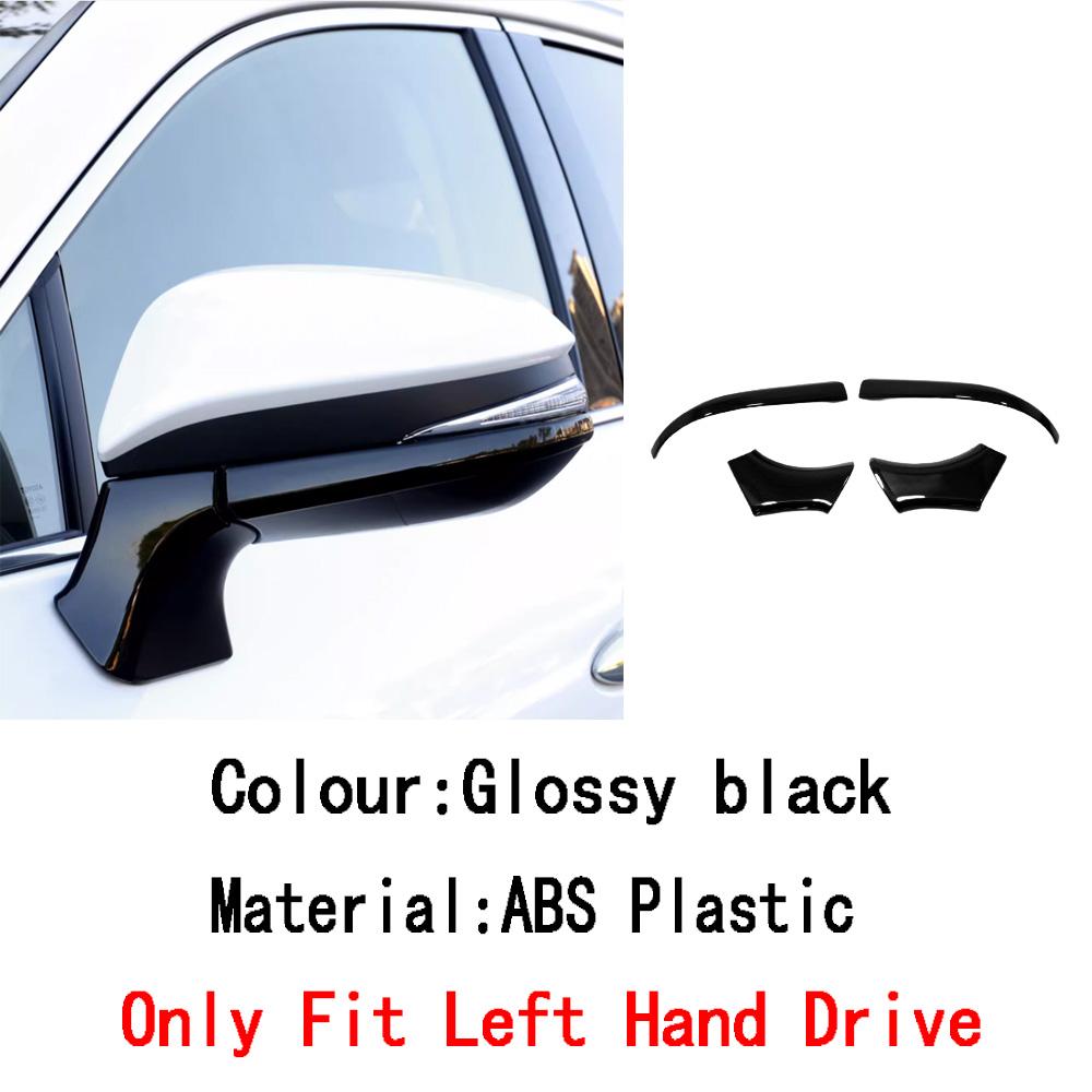 For Toyota Venza/Harrier    2024 ABS/Steel Frame Side Rearview Mirror Strip Cover Trim Sticker Eyebrow Accessories