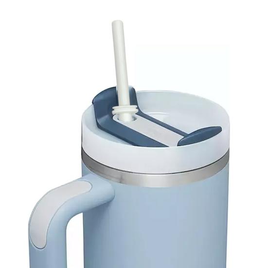 1 Set Silicone Straw Universal Heat Resistant Long Straws Durable Reusable Straw Nozzle for 30oz And 40oz Cups