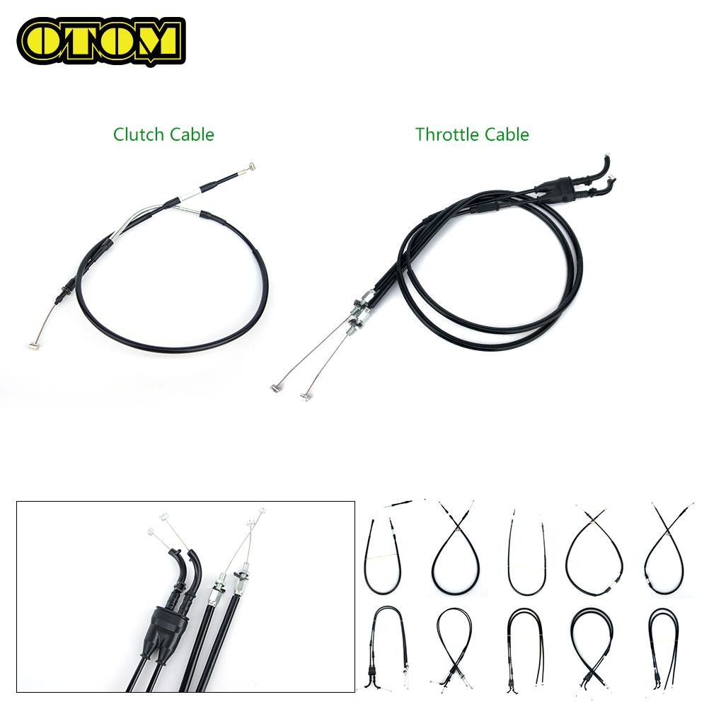 OTOM For KAWAISAKI Throttle Cable Clutch Control Wire Line Pull Wire Carburetor Choke Stayguy KX250F KX450F Off-Road Motorcycle