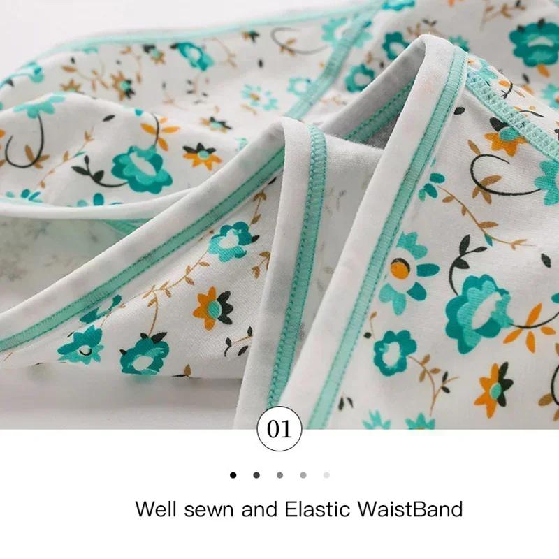 1 Buc Chiloți Menstruali Chiloți de Bumbac pentru Femei Trei Straturi Etanși Pantaloni Fiziologici pentru Fete Chiloți Studențești cu Talie Medie