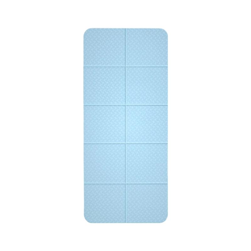 Foldable Yoga Mat Travel Nonslip Portable Gym Mats for Pilates Fitness Exercise Mat for Women Men with Travel Carry Bag