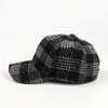 Vintage Plaid Adjustable Baseball Cap, Polyester Knit Fabric, Lightweight, Hand Washable, with Adjustable Closure for Women, Christmas Occasion Themed