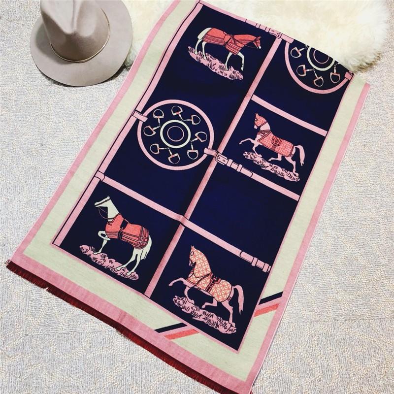 Winter Gift Cashmere Blend Thick Warm Shawl Scarf Women