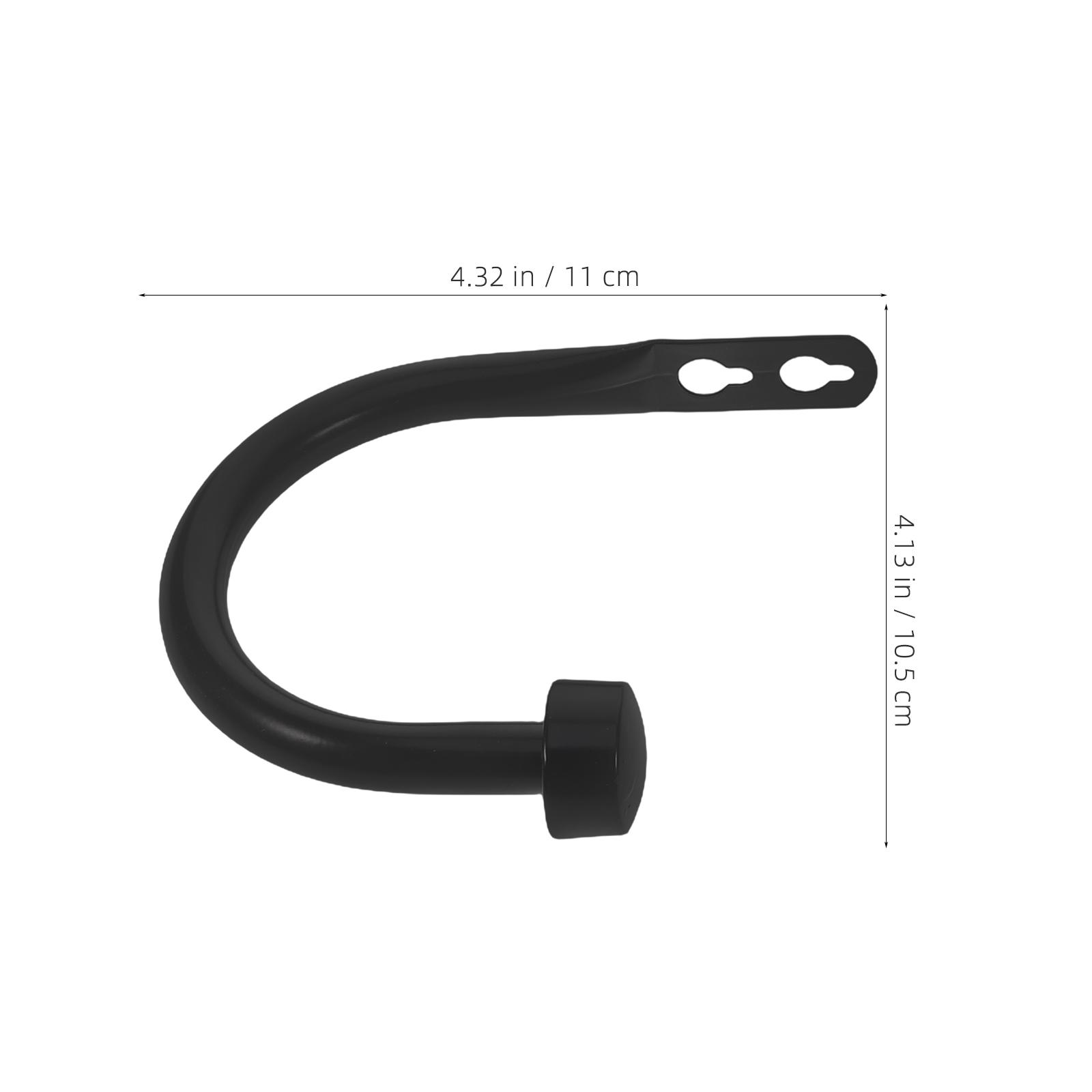 

2Pcs U-Shaped Iron Curtain Hooks Tiebacks Wall Mount Holdbacks for Window Treatment Modern Home Decor Accessories