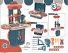 Children's Suitcase Playset: Makeup, Vanity, Doctor Tools, and Kitchen Set