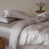 Luxury Cationic Jacquard Bedding Set for Students - 3/4 Pieces