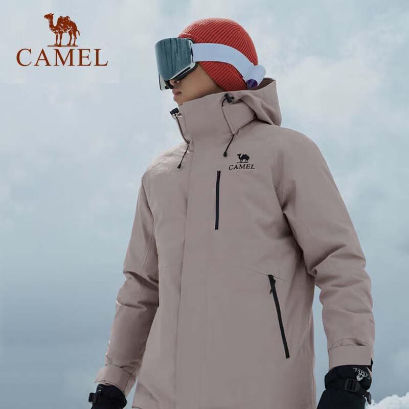 Camel Men's Winter Waterproof 3-in-1 Hardshell Jacket with Down Liner