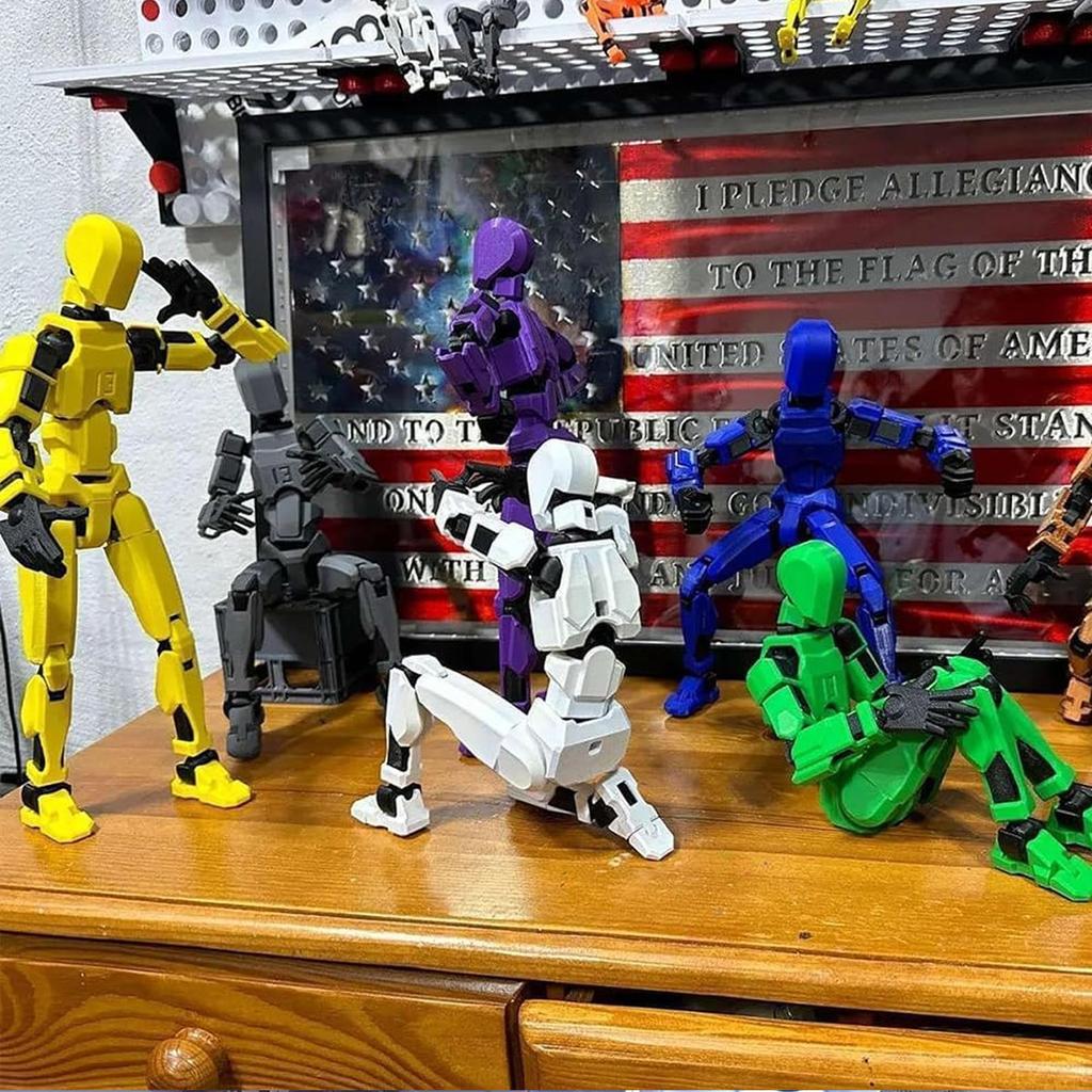 Assembled Titan Action Figures Set Action Figure Robot Anime Stick Figures Toys For Boys Multi Movable Joints Gifts Toys For Ki