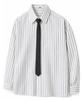 HUKE Wish Stripe Shirt (Double Black)