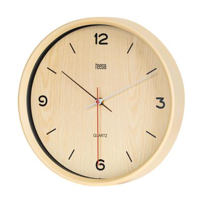 Classic Quartz Dial Wall Clock 30 Cm Light Brown
