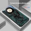 Schwarze Cartoon Dapeng Hülle für Honor Magic 6 50 70 90 Lite X7b 200 Pro Nova 10 Nova 5T X6 P30 Pura 70 Ultra Gehärtetes Glas Handyhülle