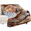 Seashells, Seashells Throw Blanket Soft Breathable Blanket for Night Sleeping