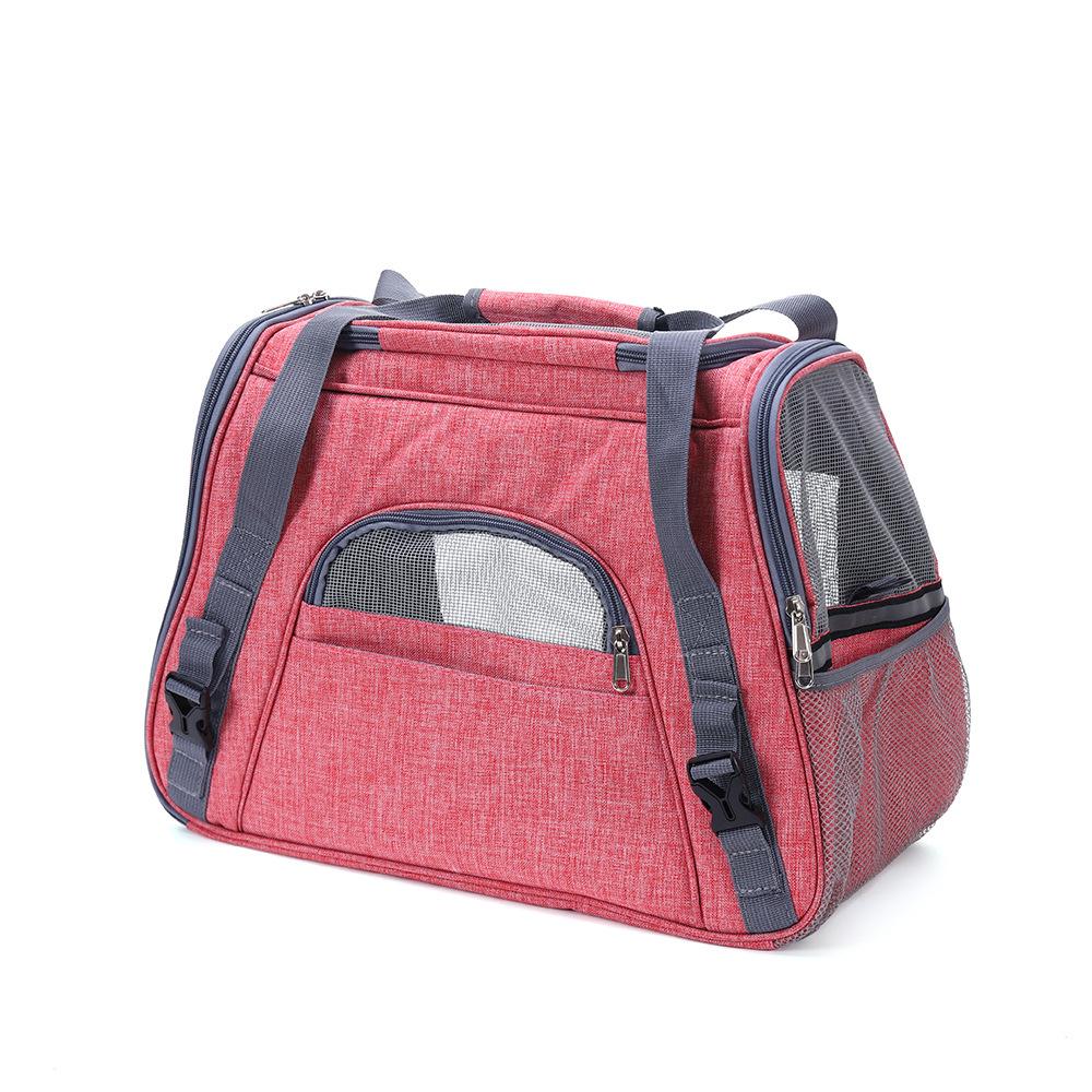 Portable Breathable Crossbody Cat Carrier: Lightweight, Fashionable Pet Travel Bag for Airline and Outdoor Use