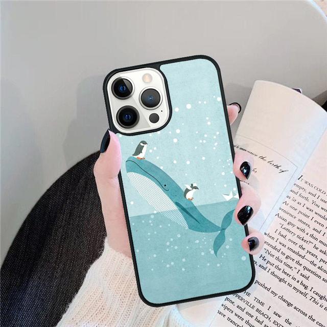 Orcas Whale Phone Case Back Cover For iPhone 17 Air 16 15 14 Plus 11 Pro Max 13 Pro Max 12 Max Coque