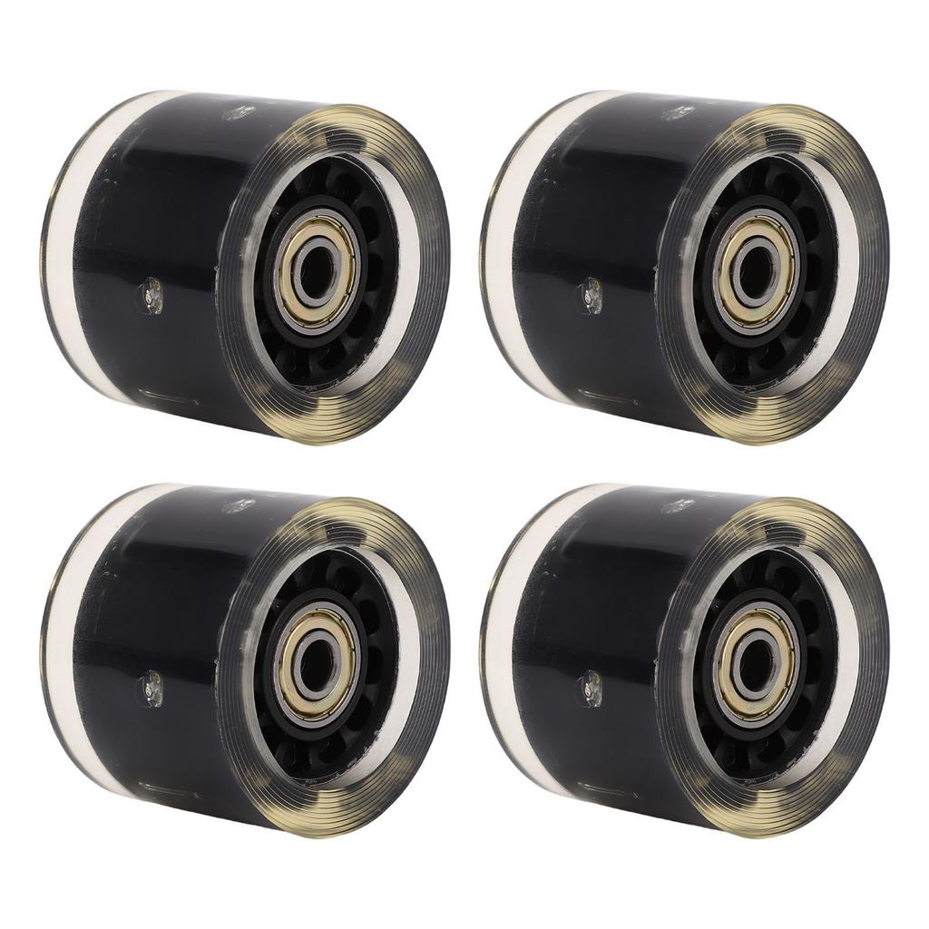 4 PCS  board Wheels and Bearings   Wheels Magnetic   Friction High   PU 55x45mm