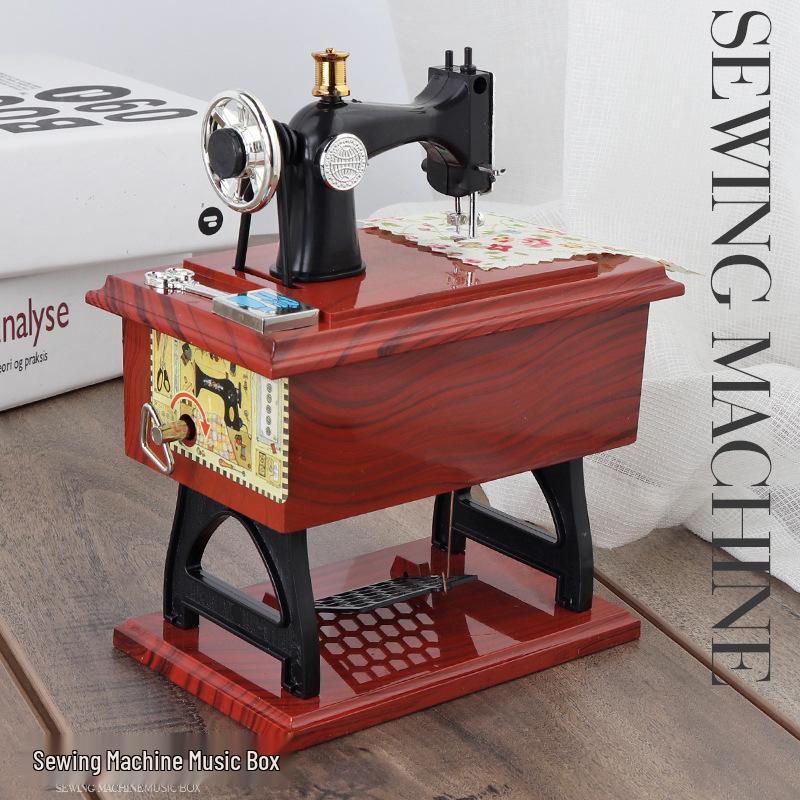 YL1010 Retro Sewing Machine Music Box - Creative Birthday Gift for Girls