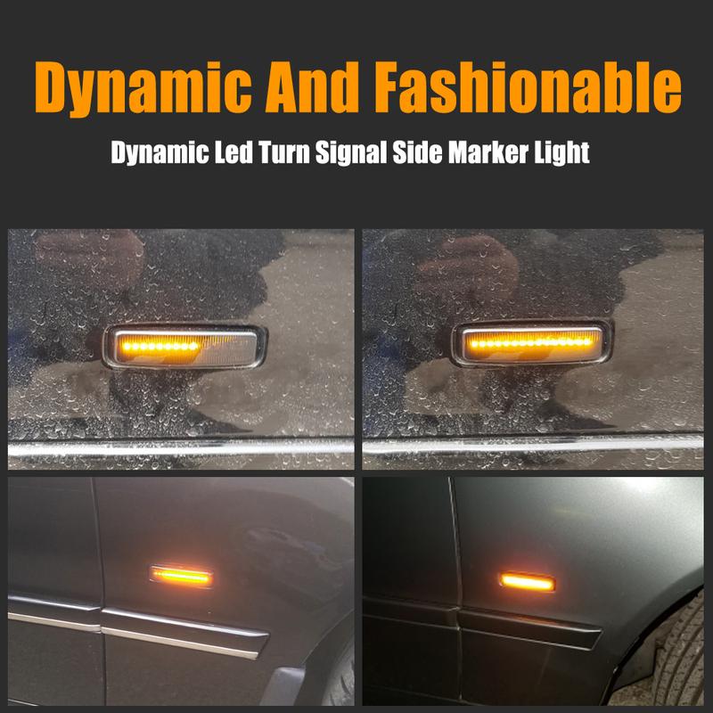 LED Dynamic Turn Signal Light Side Marker Fender Sequential Lamp Blinker Indicator For BMW 5 Series E39 (09.1995-06.2003) M5