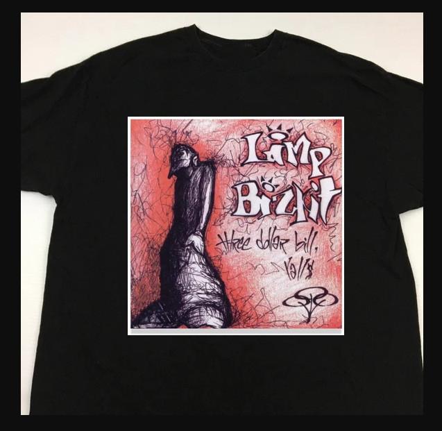 New Limp Bizkit Three Dollar Bill T-shirt, S-4XL