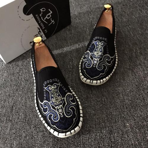 

Мода 2024 года, вышитые мужские повседневные мокасины, летняя мода, мужские парусиновые туфли, легкие дышащие туфли на плоской подошве 44 армия зеленый