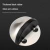 Strong Magnetic Stainless Steel Door Stopper with Anti-Collision & Anti-Wind Features, No-Drill Floor Mount, Thickened Rubber Turtle Top Bumper