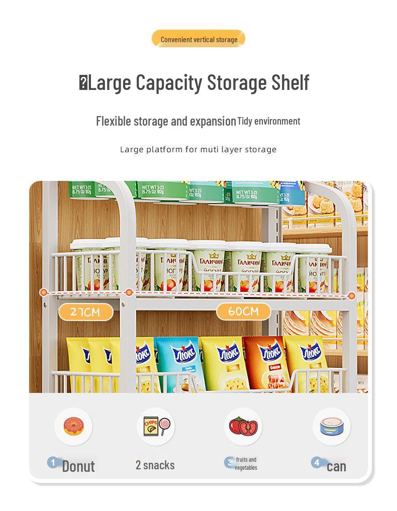 Multi-layer Snack & Drink Display Stand for Checkout Counters and Toy Shelves