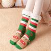 Women's Winter Christmas Stockings: Cozy Mid-Calf Snow Socks with Velvet, Perfect for Home Sleeping