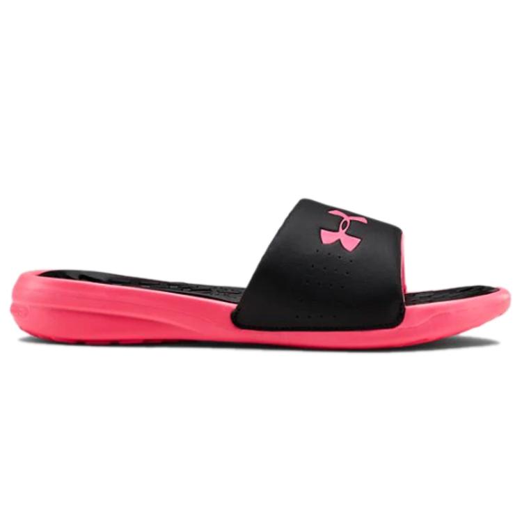 Under Armour Playmaker Fixed Strap Slide 'Black Pink' Women's 3000063-001