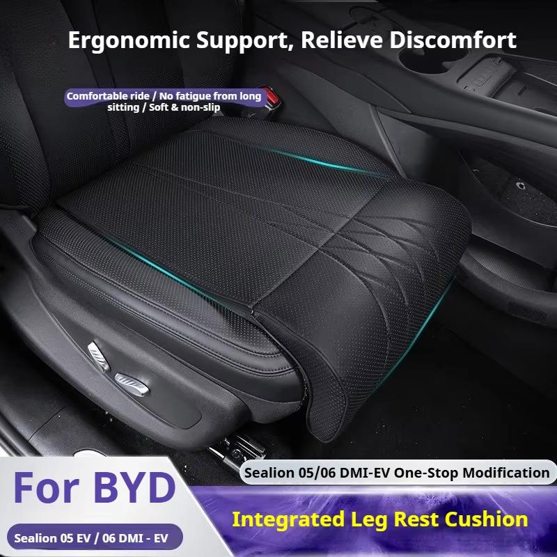 For BYD Sealion 05 06 EV DMI Car Seat Leg Support Extension Auto Seat Extender Leg Cushion Leather Pad Mat Interior Accessories