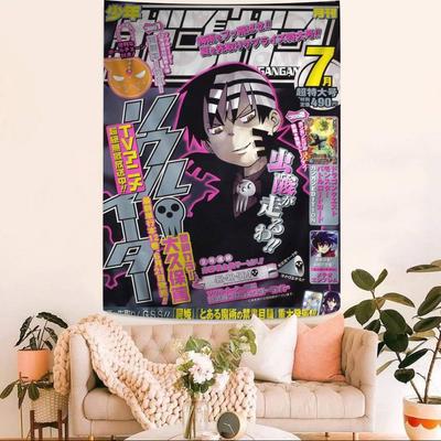 Japanese Anime SSoul EEater Chart Tapestry Art Science Fiction Room Home Decor Cheap Hippie Wall Hanging