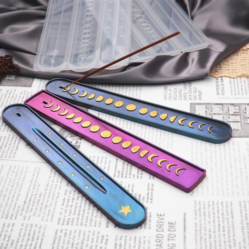 1ks Silikonová forma Pryskyřice Řemeslo DIY Slunce Měsíc Hvězda Desková forma Epoxidové formy Šperky